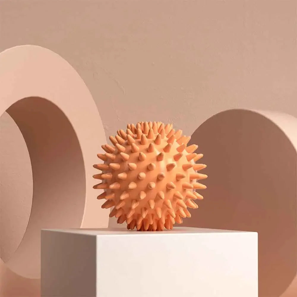 Yoga Hedgehog Massage Ball Yoga Fascia Ball Sports Fitness Muscle Relaxation Massage Stick Shoulder Neck Leg Sole Meridian Ball Qme Orange No plug
