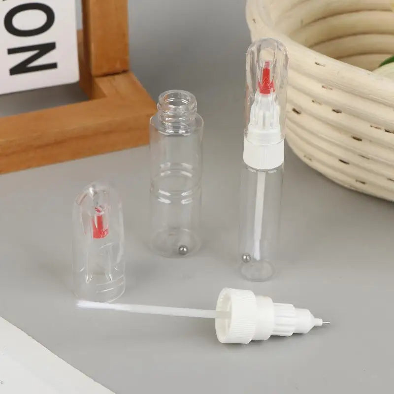 1 Needle Brush Dual-use Nail Polish Pen Empty Bottle Touch-up Paint Qme