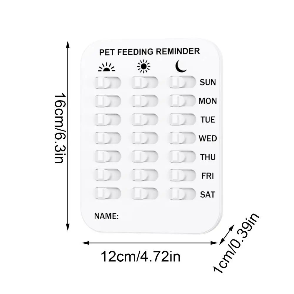 Pet Feeding Reminder Magnet Did You Feed Sticker Apartment Daily Home Qme Three rows China Mainland