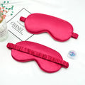 Eye Patch Soft Silk Sleep Mask Eye Masks Coversfor Sleep 100% Blackout Zero Eye Pressure Blindfold with Adjustable Strap Mask Qme Red