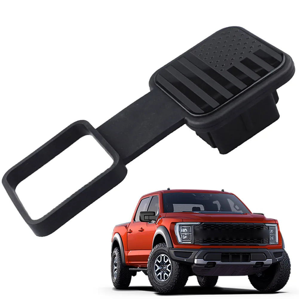 Rubber Trailer Hitch Receiver Cover Universal 2 Inch Tow Plug Tube Cap Protector for Mercedes RAM Receiver Auto Square Plug Qme