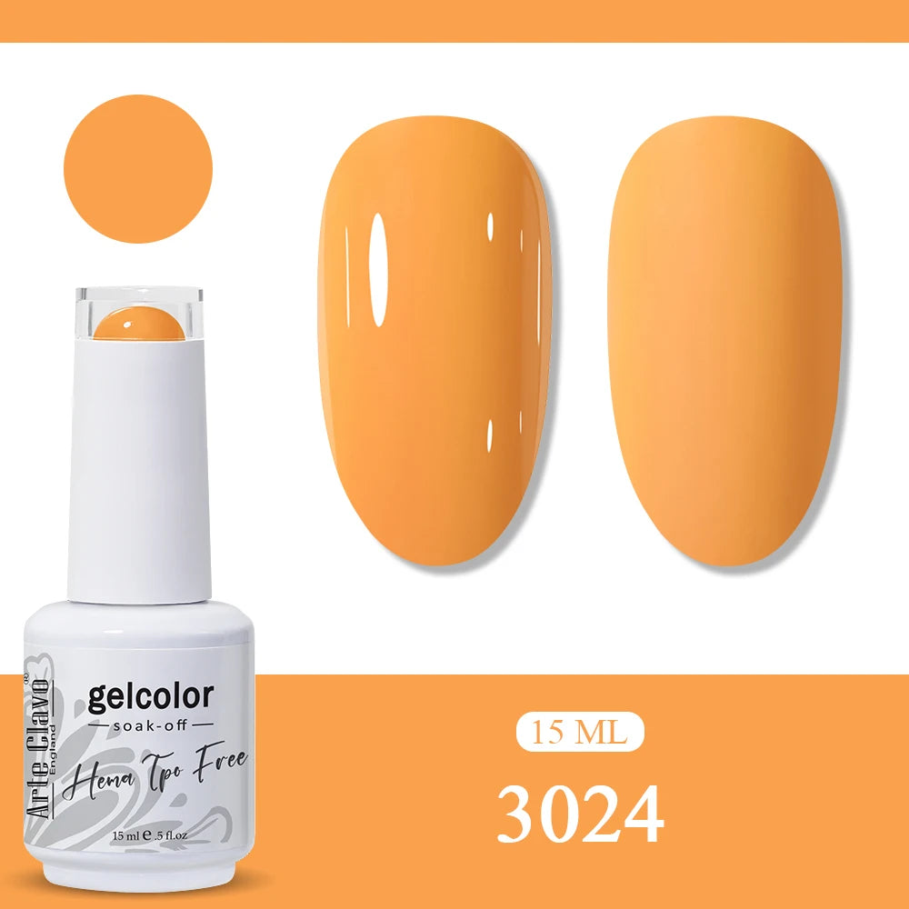 Arte Clavo Glitter Gel Nail Polish HEMA TPO Sliver Champagne Qme 3024