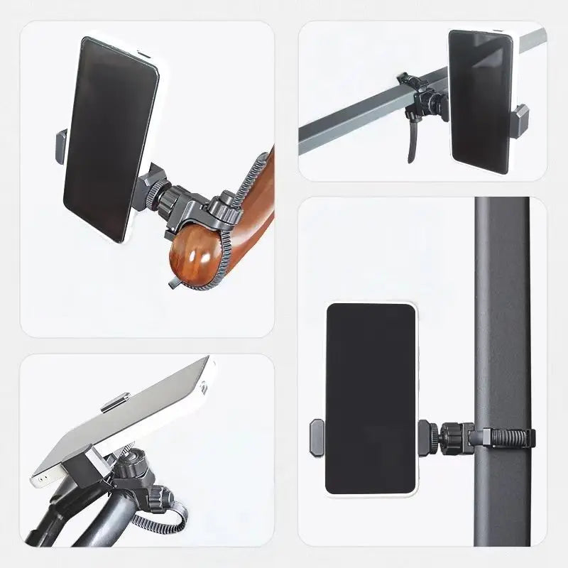 Adjustable Trumpet Phone Music Lyre Clamp Low Brass Lyre for Cornet,Clarinet,Trombone (Round Pipe Diameters0.4-2.2inch Adjutable Qme
