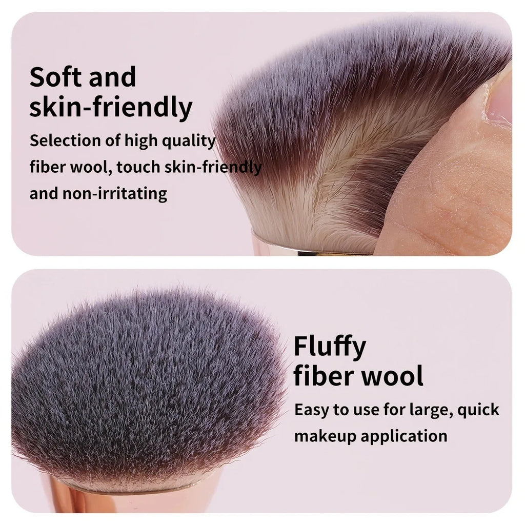 Large Double-ended Makeup Brushes Soft Bristle Foundation Blush Qme