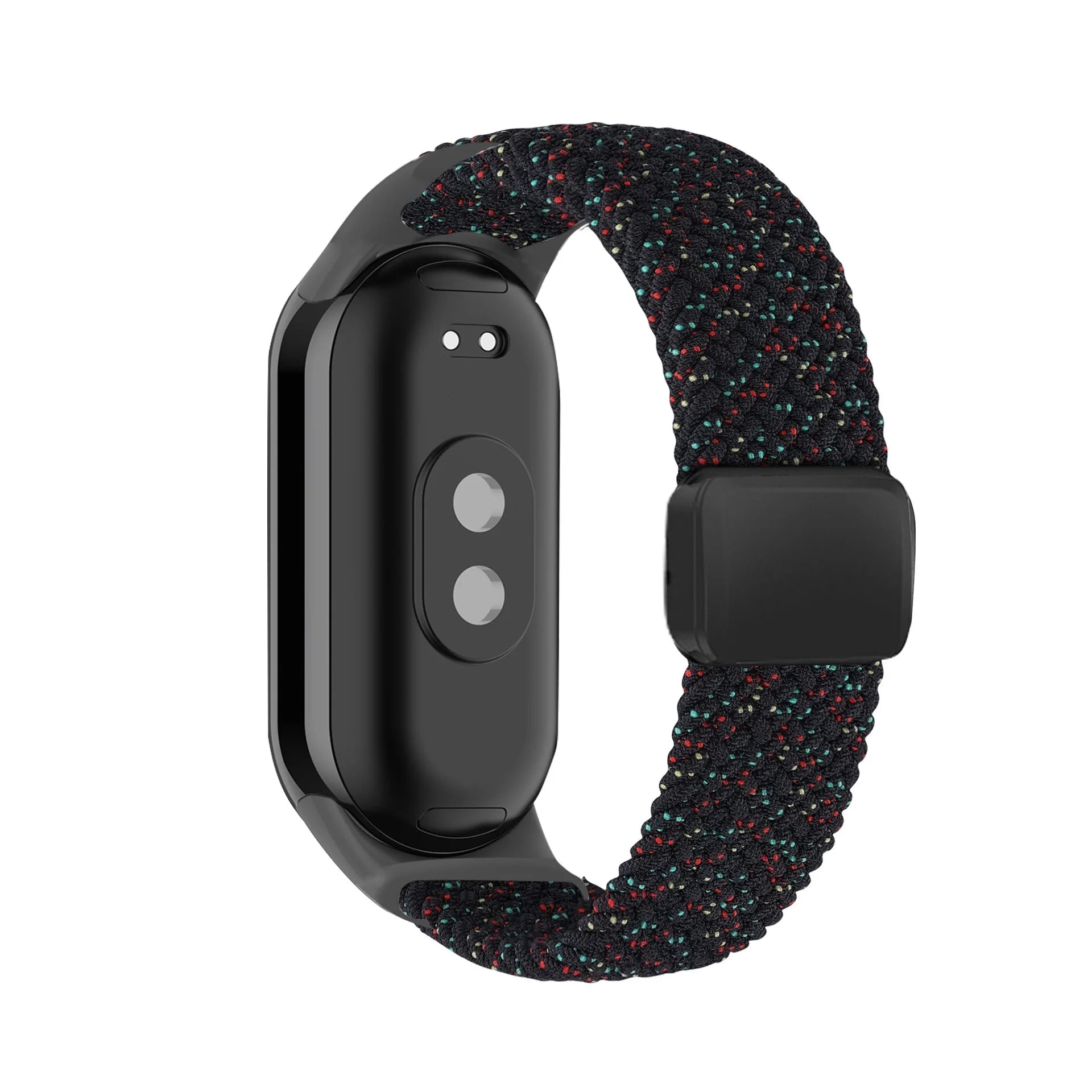 Breathable Elastic Nylon Braided Magnetic Watch Strap Adjustable Replacement Wristband For Xiaomi Watch 8 9 10 Accessory Qme Starlight black XiaoMi 10 9 8