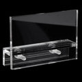 Acrylic Clear Aquarium Clear Fish Tank LED Light Holder Lamp Fixtures Support Stand Easy Installation no Punching Needed Qme 1pcs