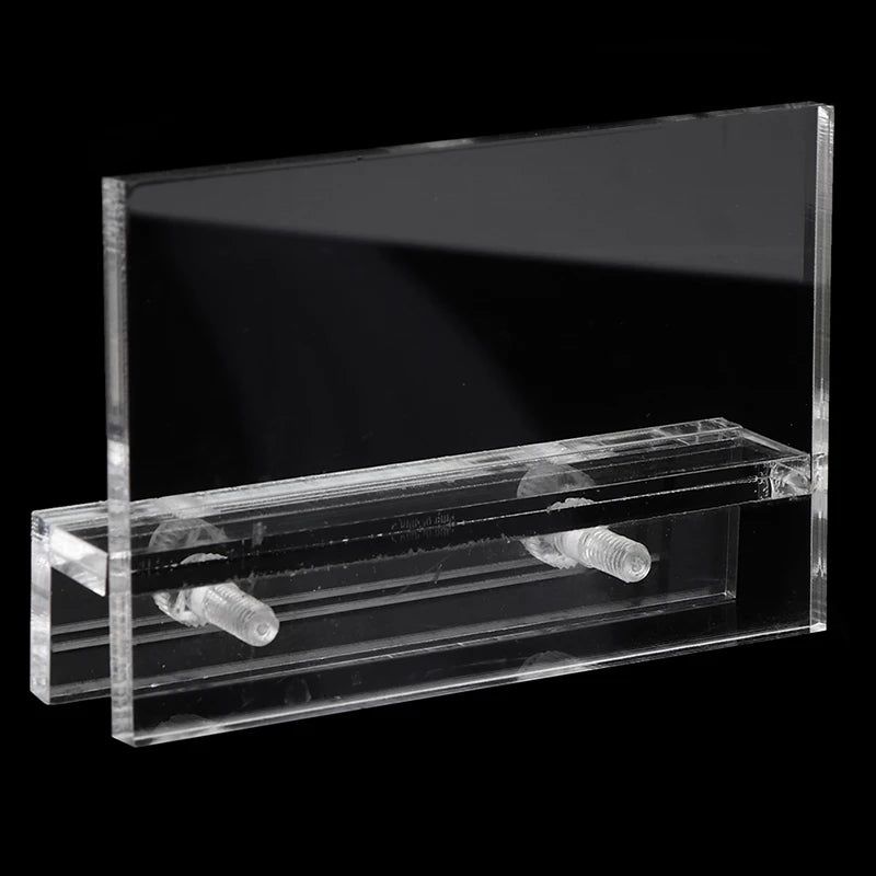 Acrylic Clear Aquarium Clear Fish Tank LED Light Holder Lamp Fixtures Support Stand Easy Installation no Punching Needed Qme 1pcs