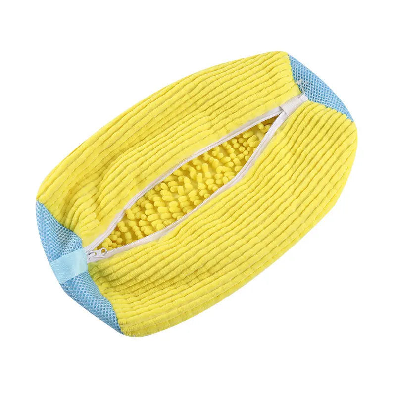 Laundry Bags Shoe Washing Machine Bag-with Zipper Laundry Bag with Rich Fluff Inside, Perfect for Sneakers and Casual Shoes Qme 1PCS yellow