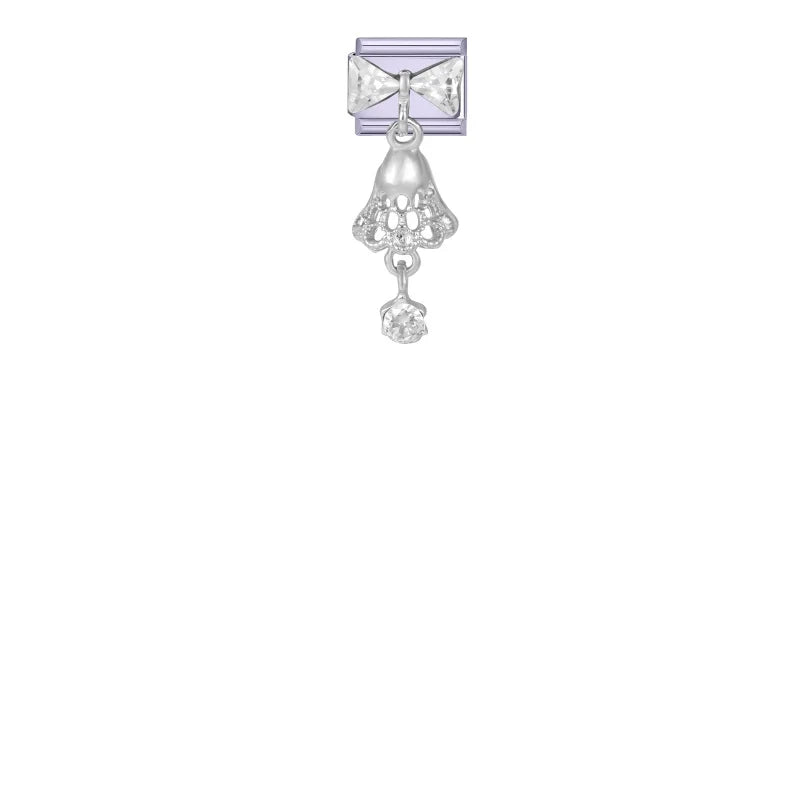 2026 Y2K Charm Beautiful Purple Sunset Zircon Italian Charm Links Fit 9mm Bracelet Stainless Steel DIY Jewelry Making Wholesale Qme Style 18