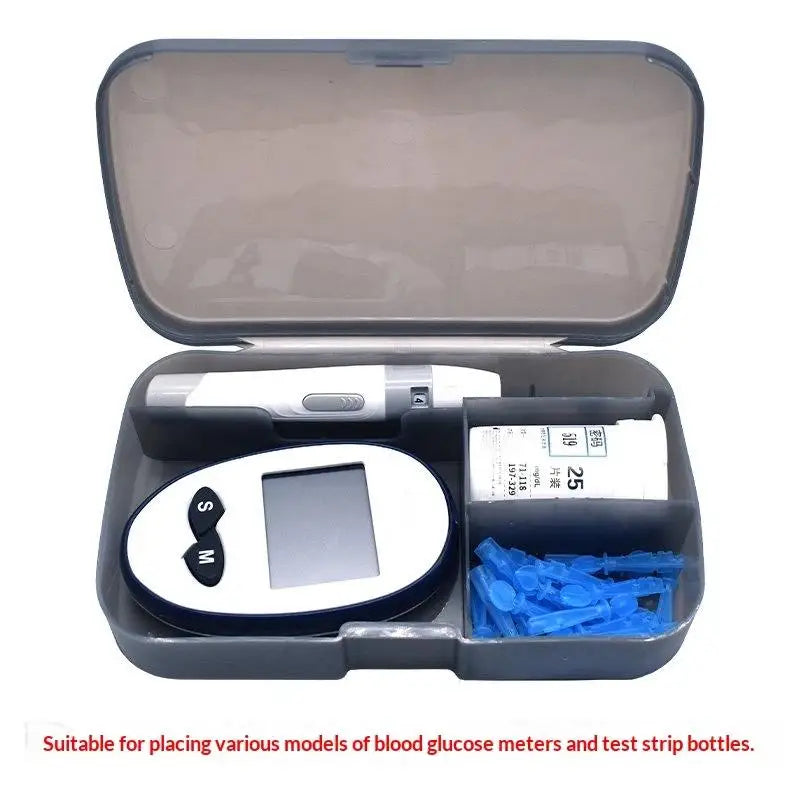 Blood Glucose Meter Storage Box Plastic Product Sorting Household Use Qme Default Title