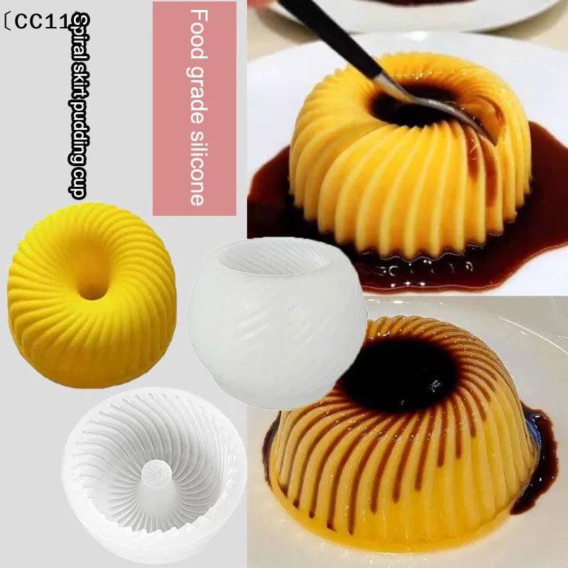 Spiral Apple Shape Mousse Desserts Cake Mold Ice Cream Silicone Qme
