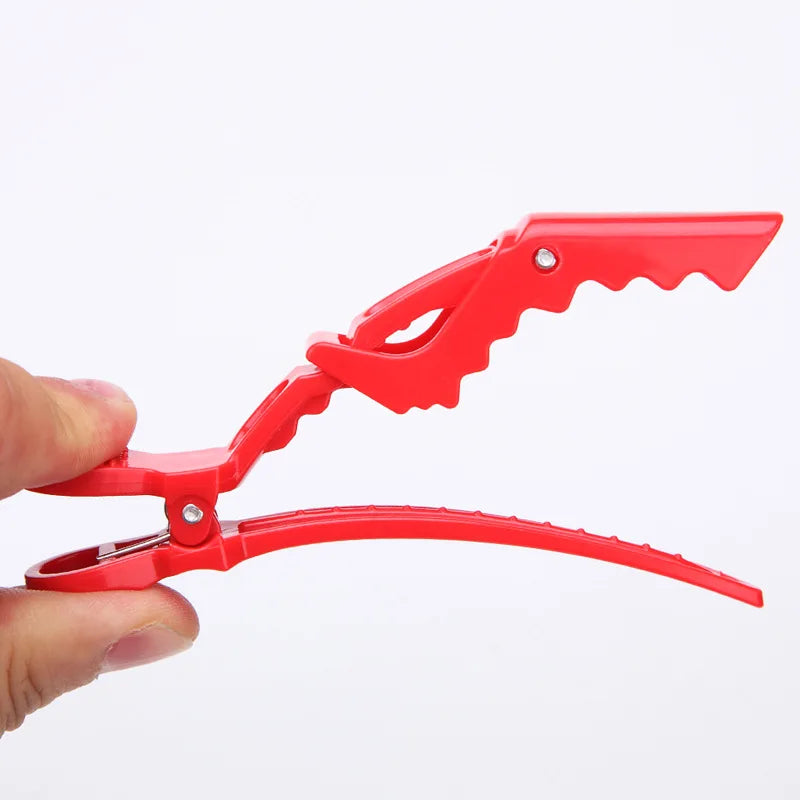 Alligator Hair Clip Hairdressing Clamps Plastic Claw Hairpins Barber Qme