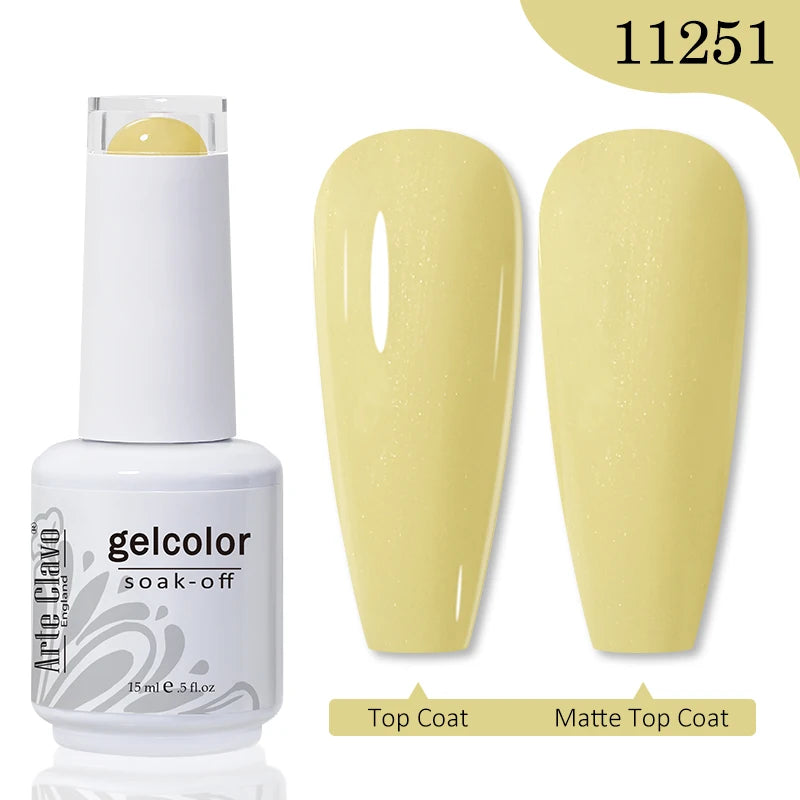 Arte Clavo Transparent Nude Pink Jelly Gel Nail Polish Semi Permanent