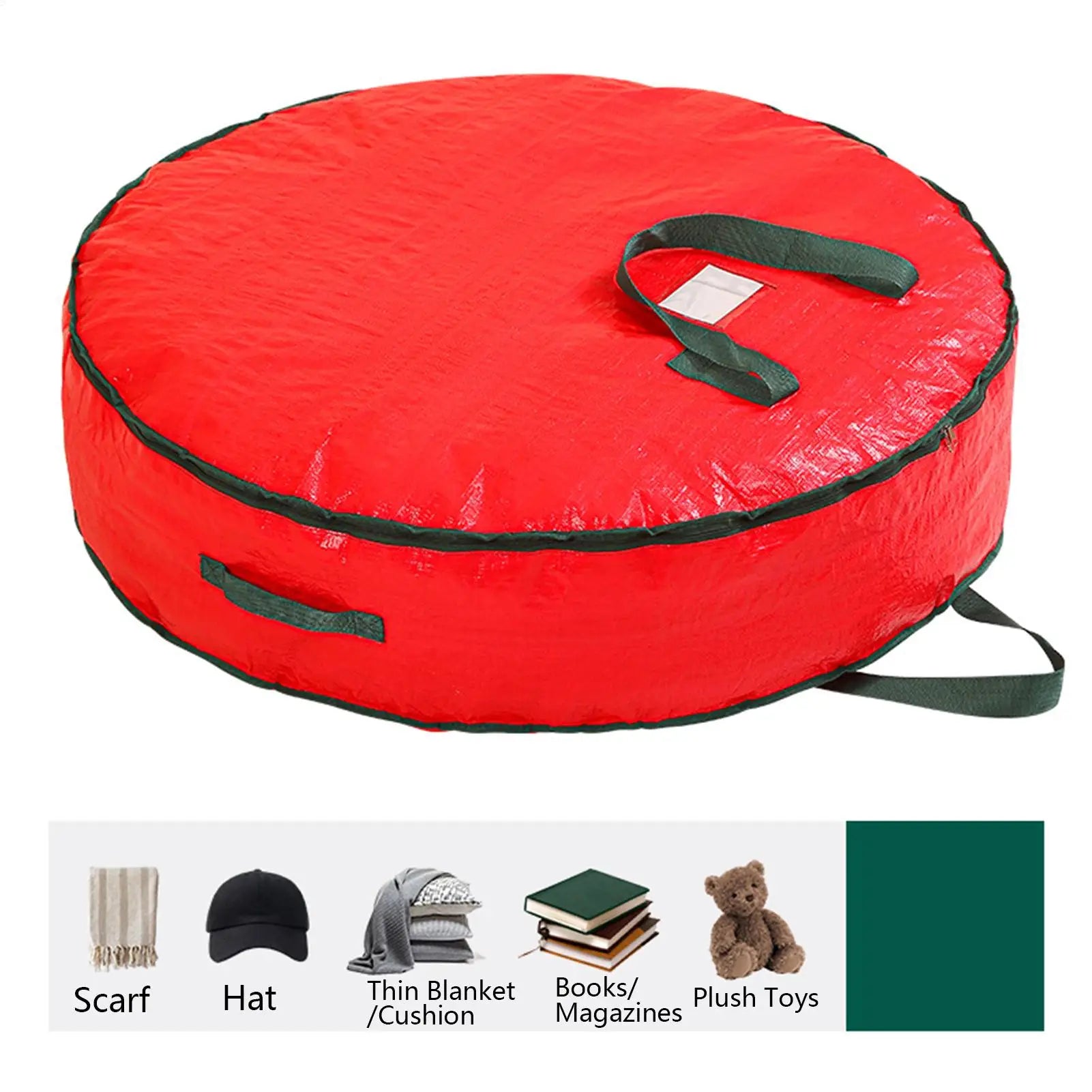 Wreath Holder Boxes Storage Heavy Duty Zippered Organizers Sturdy Qme