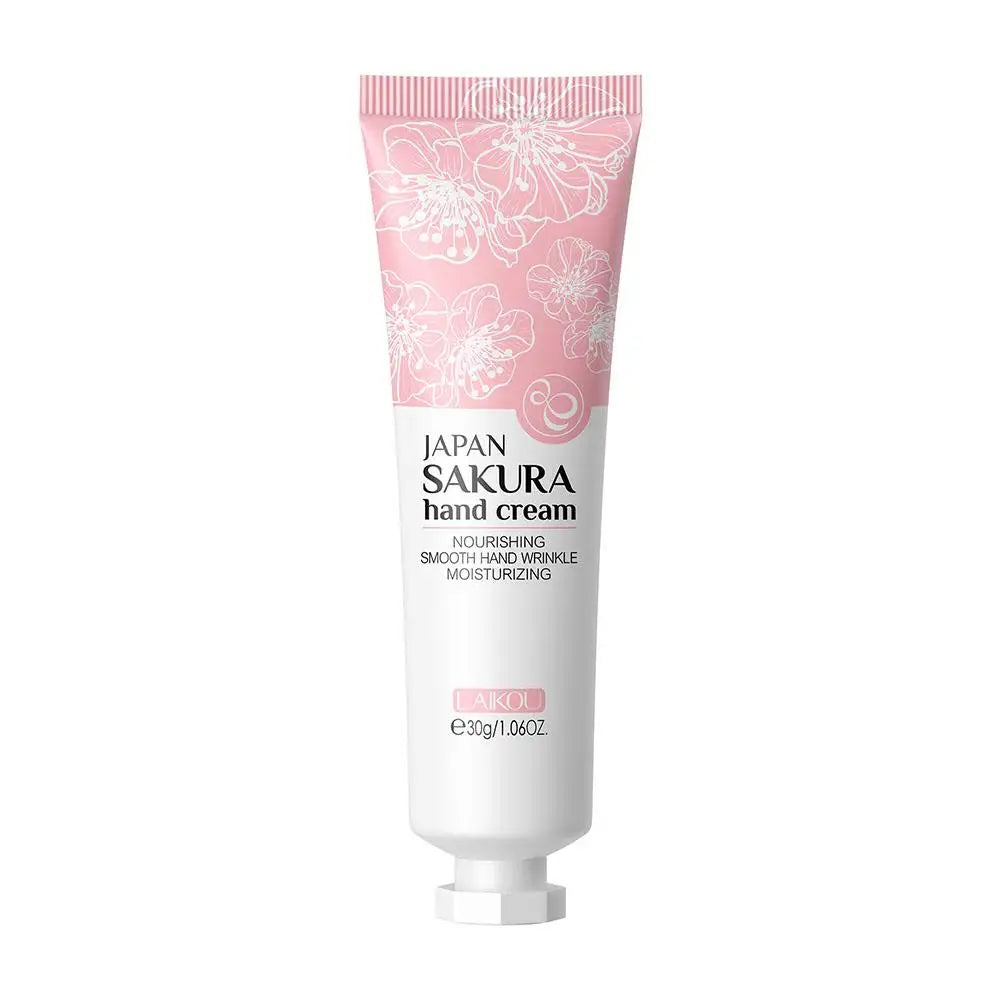 LAIKOU Sakura Hand Cream Deep Moisturizing Restoring Lotion Dry Skin Qme A