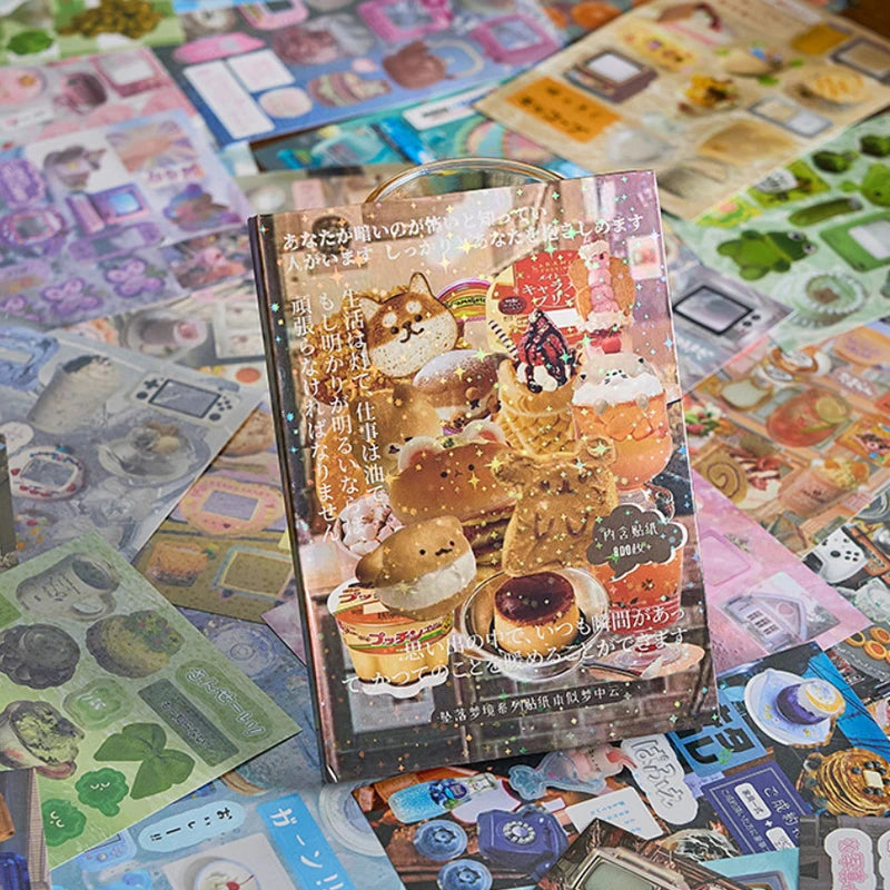 45 Sheets Ins Cute Food Laptop Scrapbook Journal Kawaii Stickers Qme