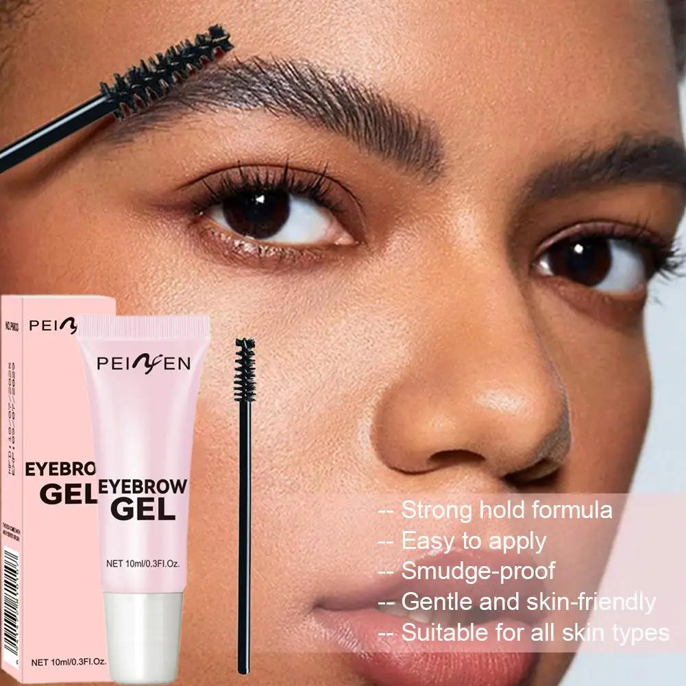 Eyebrow Setting Gel Clear Brow Brush Shapes Sculpts Waterproof Qme