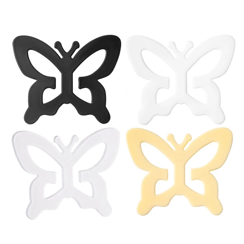 4 Pieces Simple Bra Strap Back Clips Cross Convertors Conceal Straps and Cleavage Control Bra Clips Non-slip Underwear Clips Qme B