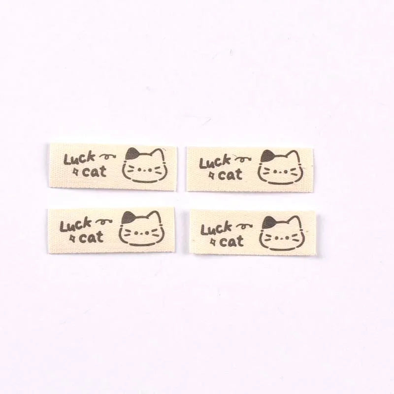 50Pcs 10-53mm Assorted "Handmade" Cute Animal Fabric Labels, Sew On Tags for DIY Clothes Crafts cp4317 Qme 33x12mm-4
