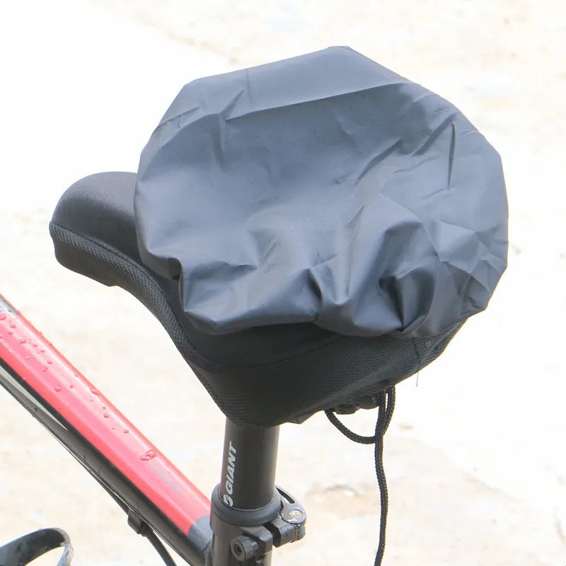 Waterproof Dustproof Bike Saddle Cover Mountain Road Bikes UV Qme black