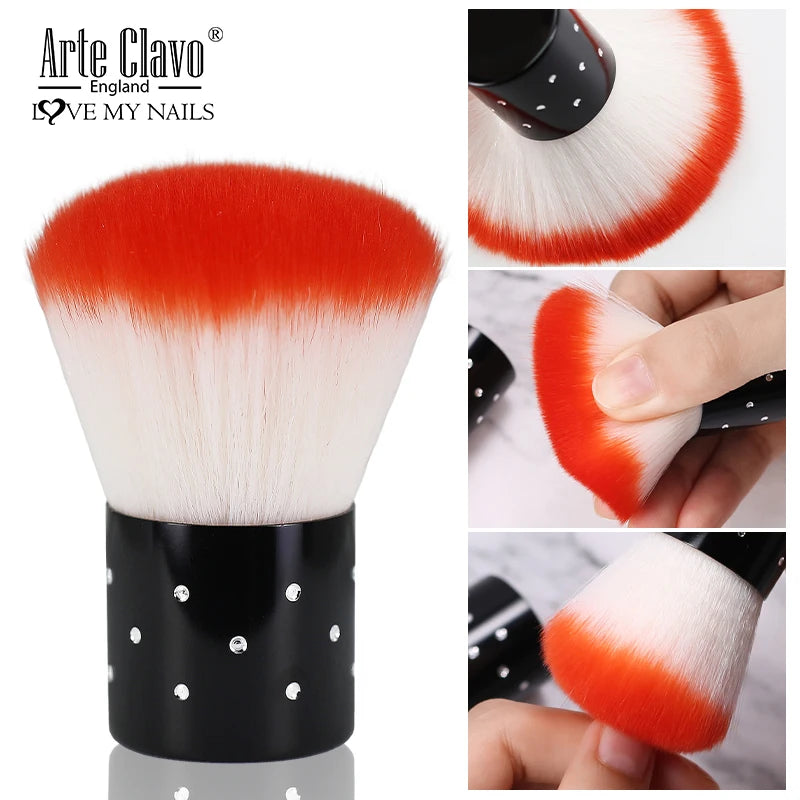 Arte Clavo Portable Nail Cleaning Brush Tools Remove Dust Powder Soft Qme
