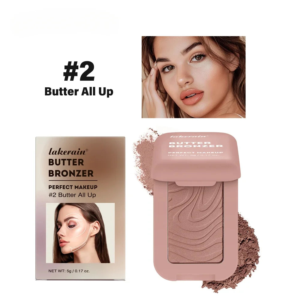 Butter Bronzer Cream Women Waterproof Genteel Girl Nude Makeup Silky Qme 02 Butter All Up