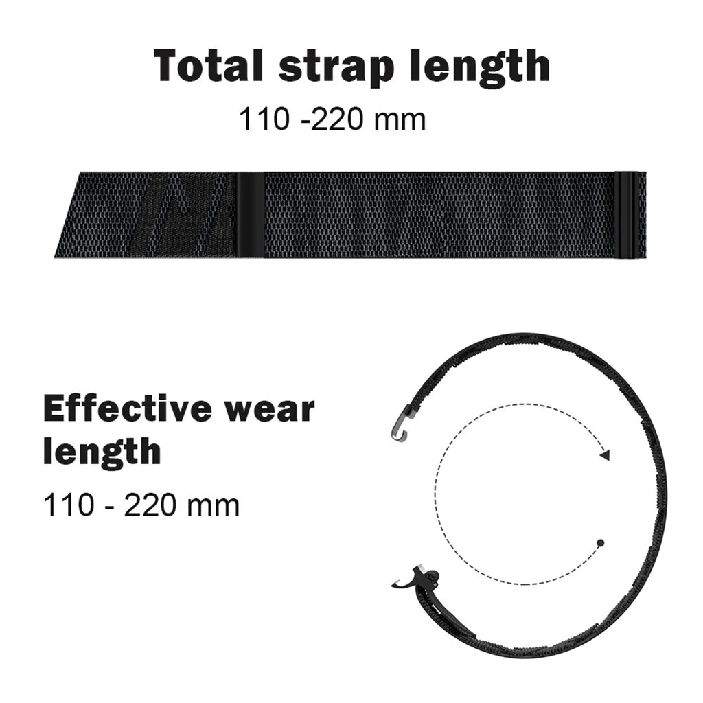 Strap for WHOOP 5.0 Nylon Fitness Band Adjustable Soft Fitness Tracking Band Woven Breathable Watch band for Whoop 5.0 Women Men Qme