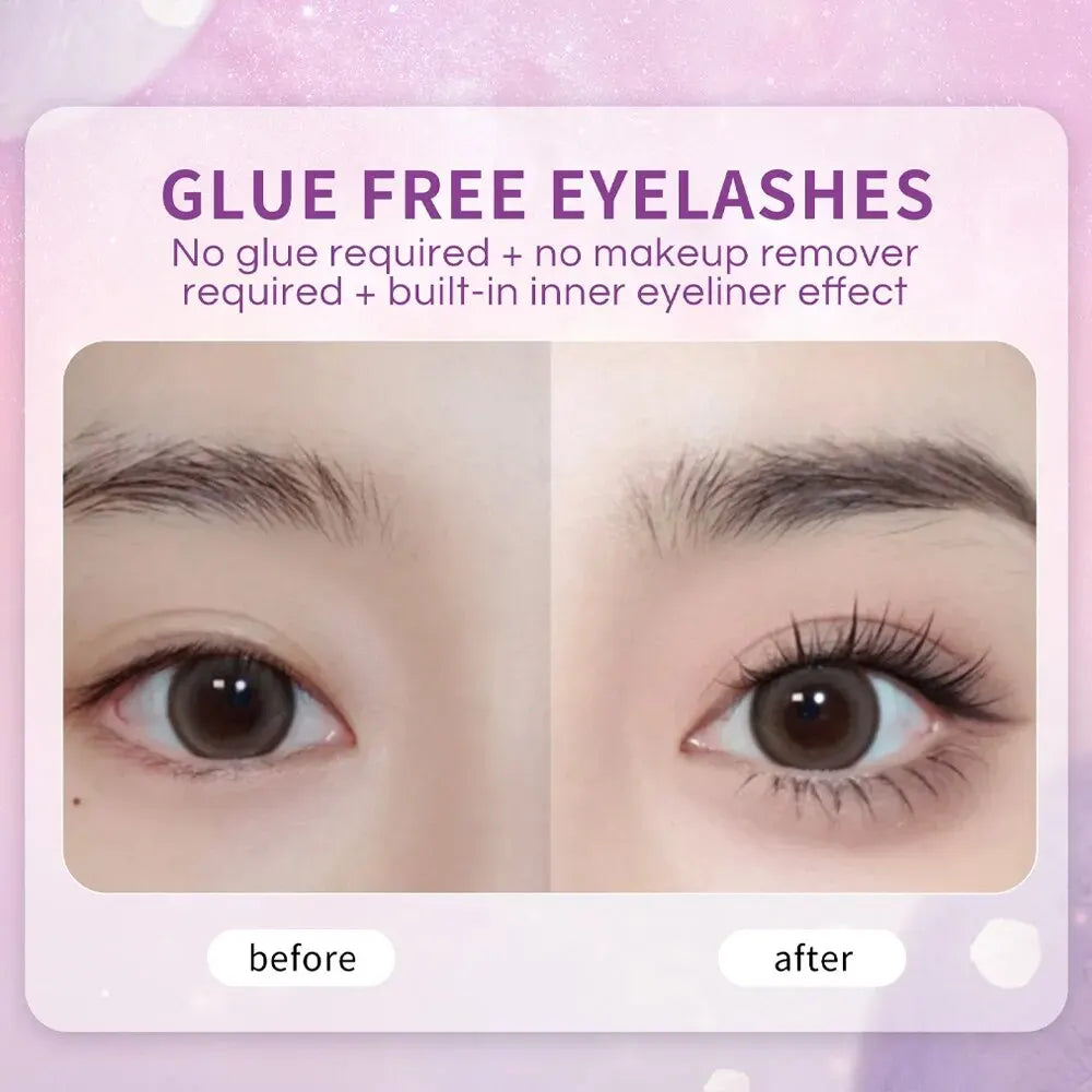 Fairy Glue-free False Eyelashes Easy Rebound No Need Remove Segmented Qme