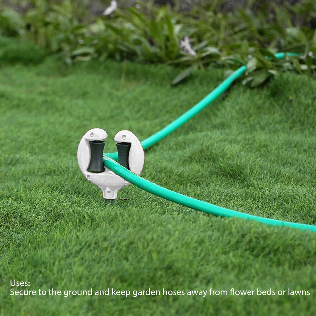 3Pcs Garden Hose Guide Spike with Roller Nail Top Water Pipe Positioning Holder Lawn Hose Protector for Garden Irrigation Qme