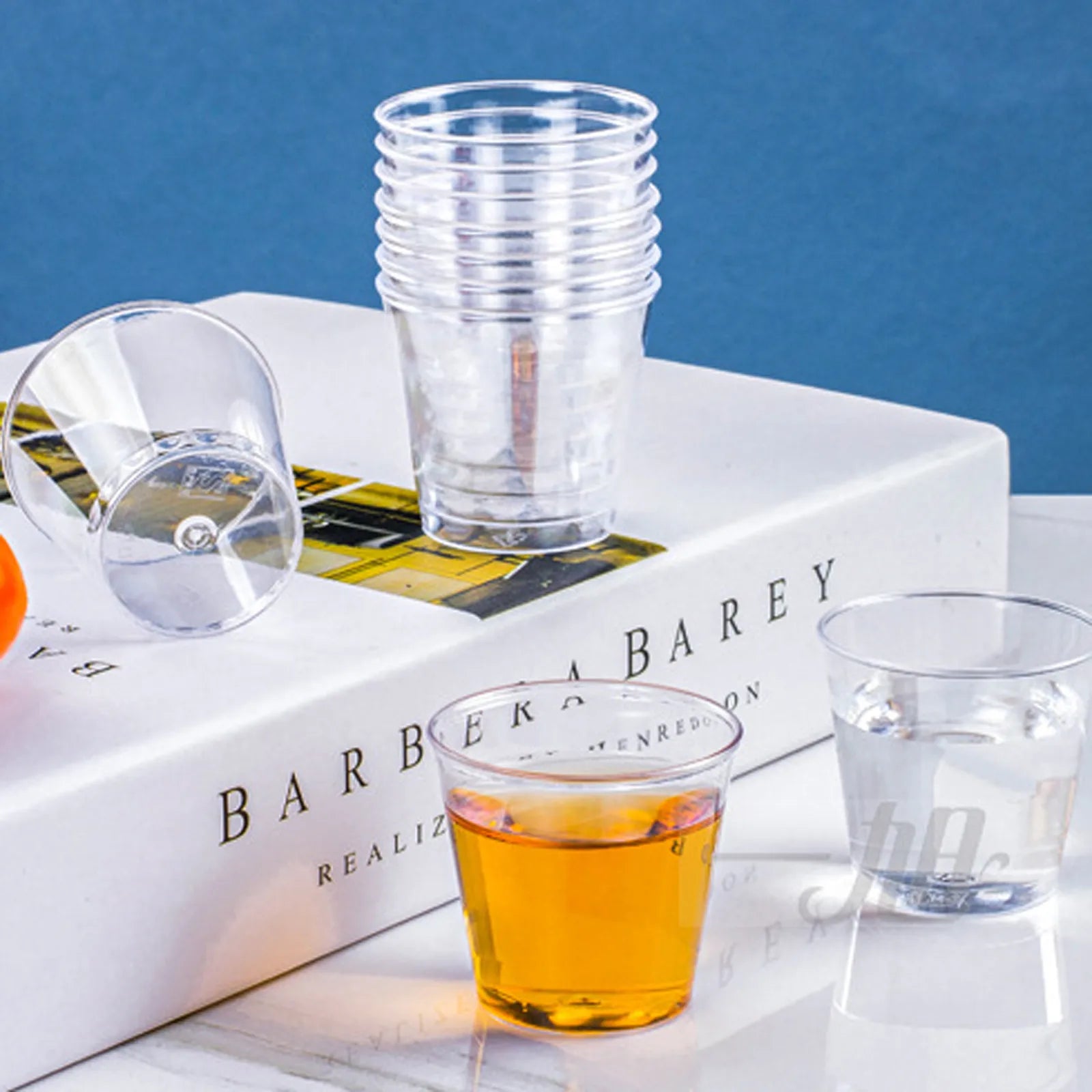 Fruit Juice Milk Tea Drink Ice Cream Dessert Cups Disposable Clear Plastic Supermarket Milk Tea Shop Tasting Cup Party Supplies Qme