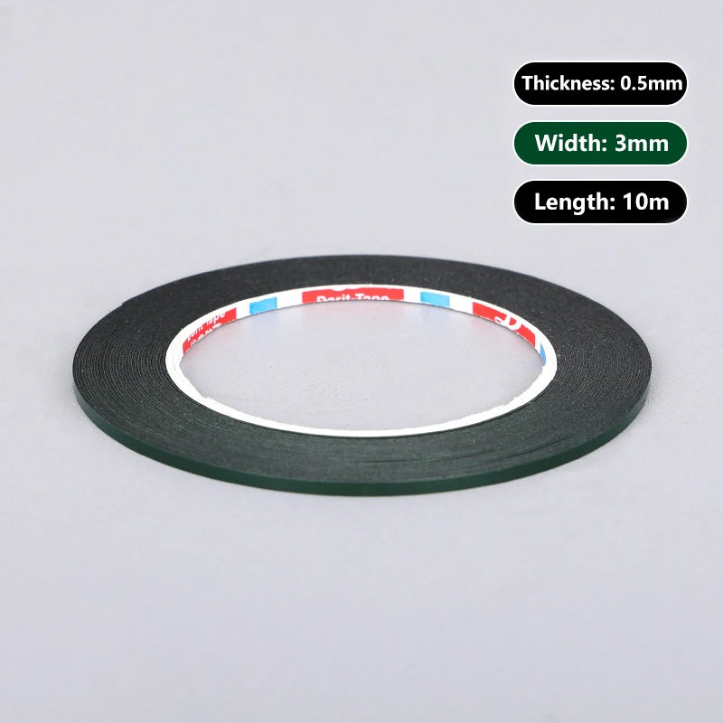 2/3/4mm Double Sided Sticky Foam Tape Adhesive LCD Screen Frameless For TV Borderless Curved Display Sealing Fix Qme A2