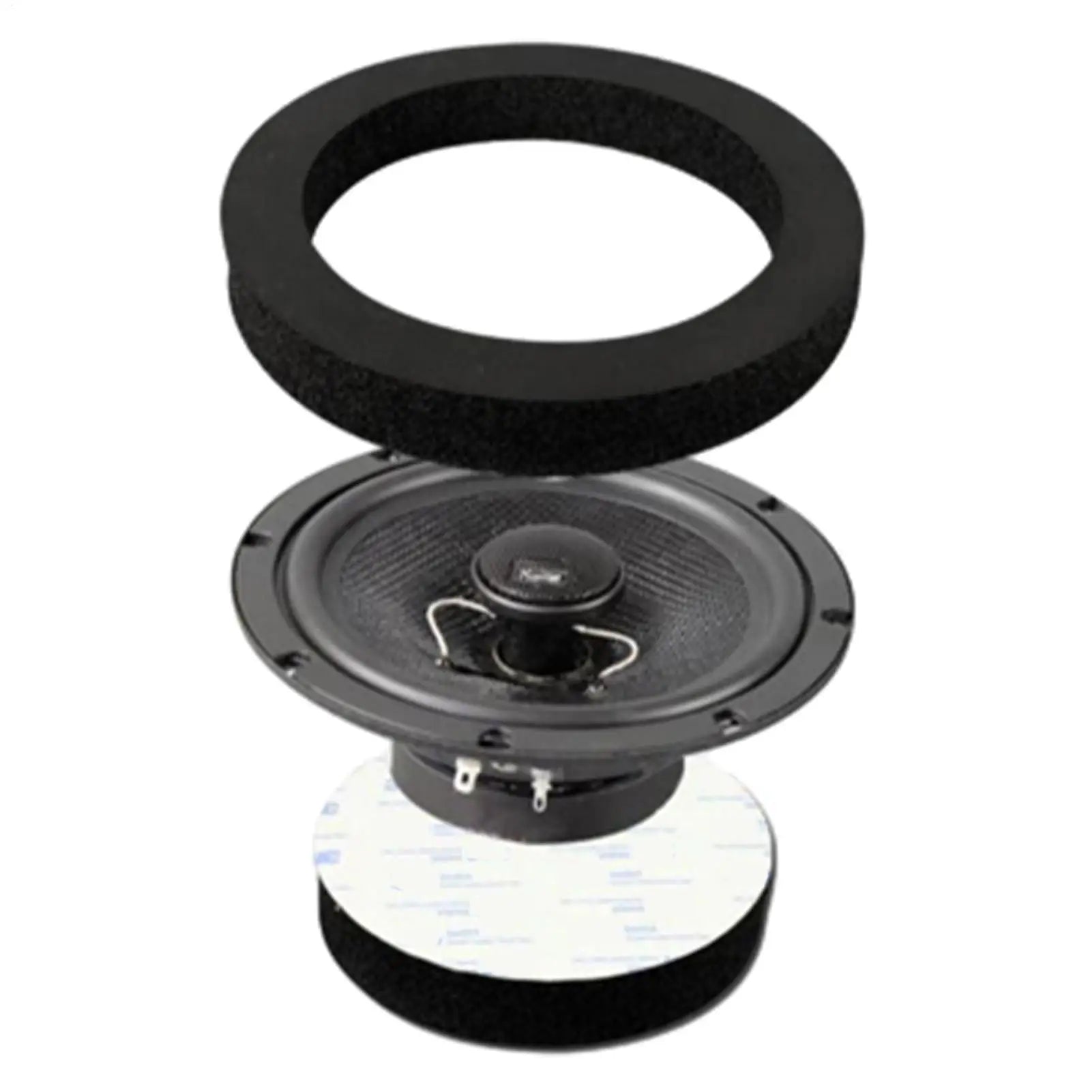 Speaker Fast Rings Self Adhesive Car Speaker Ring Foam Baffles Universal Car 6.5 Inch Stereo Audio Speaker Foam Rings Bass Qme