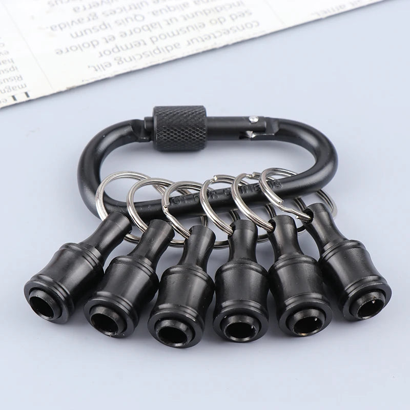 Keychain Adapter Drill Bits Change Screw Bit Holder 1 Hex Screwdriver Qme