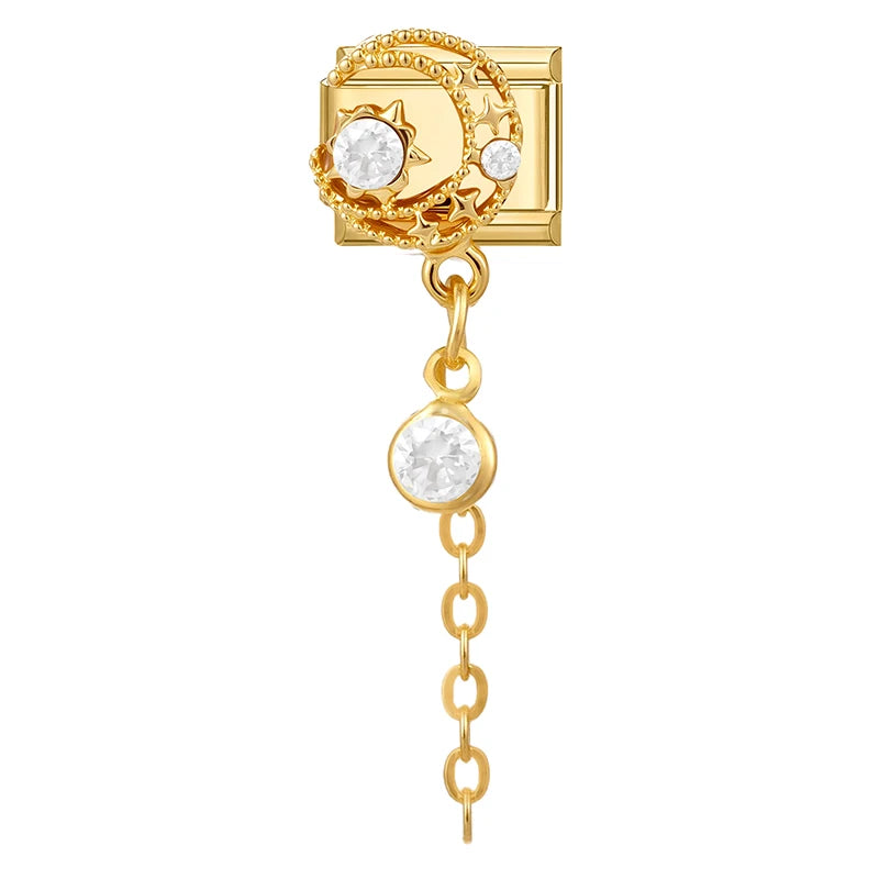 2026 Exquisite Bowknot Micro Inlaid Colored Zircon Pearl Italian