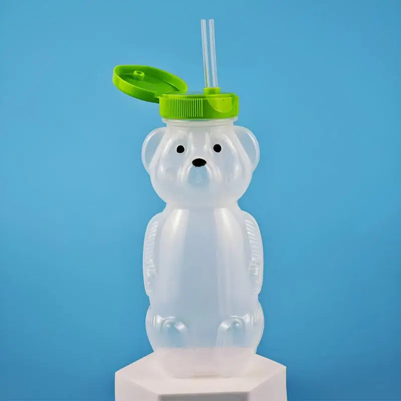 Flexible Straws Leak-proof Squeezable Cup Cute Leak Resistant Babies Qme Green With straw