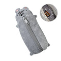 Pencil Case Cartoon Smiling Mouse Plush Cute Student Stationery Bag Qme A1