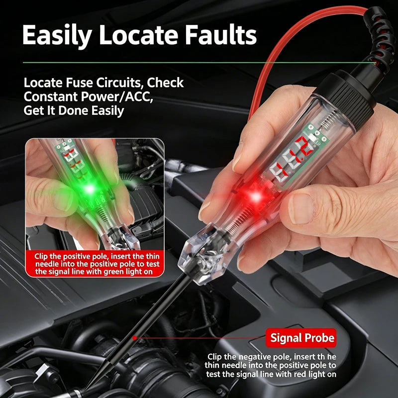 3V 120V Car Diagnostic Probe Test Pen Compact Automotive Circuit Qme