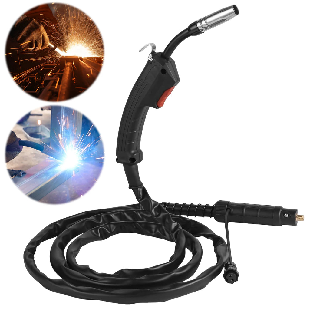 Semiautomatic F180 180A FLUX MIG Welding Gun 2M MIG Welding Gun Torch Stinger Small Welding Machine Flux Cored Wire Qme 2M