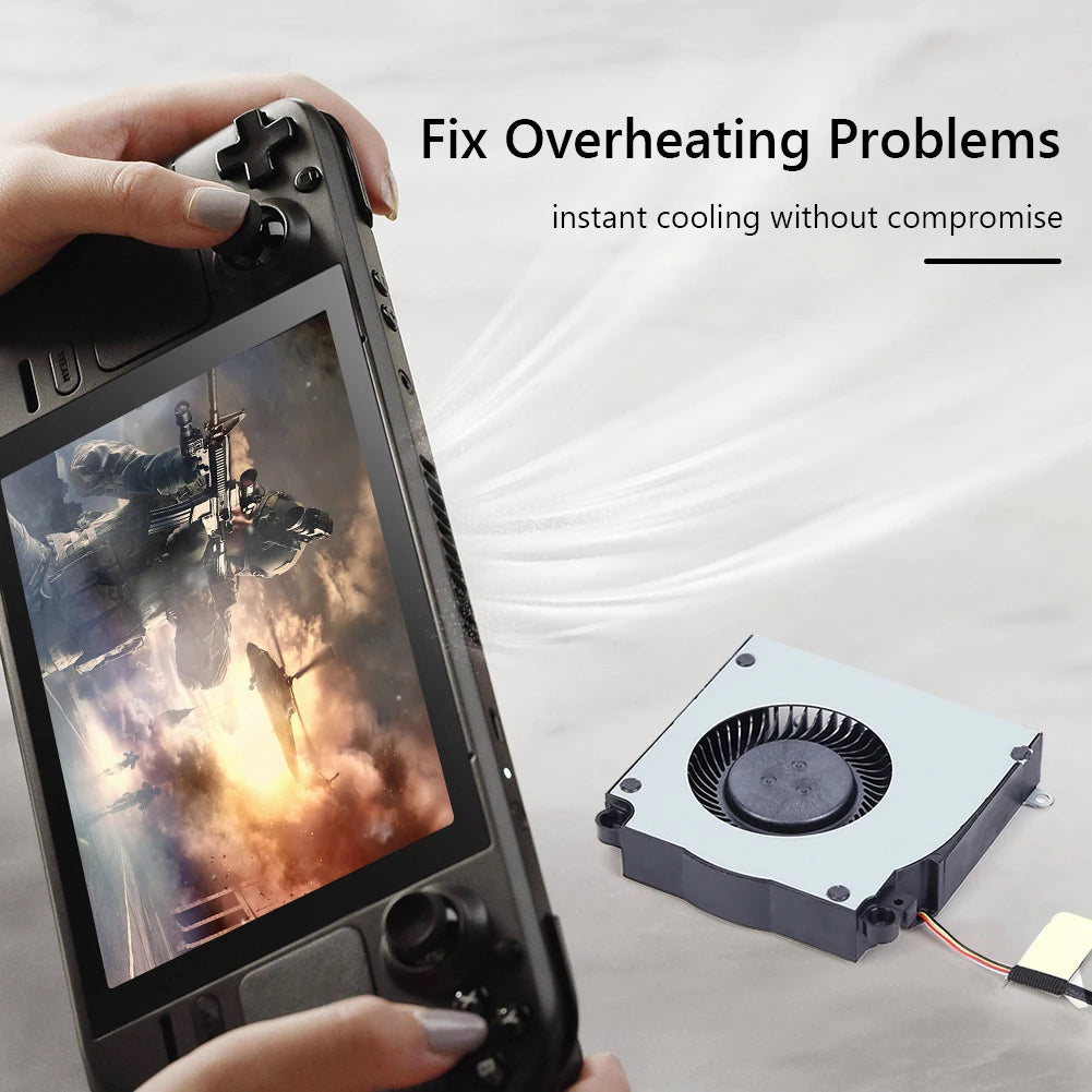 BN5010S5H-N00P Fan Replacement Internal CPU Cooling Fan Replace Replacement Steam Deck Fan for VALVE Steam Deck Game Console Qme