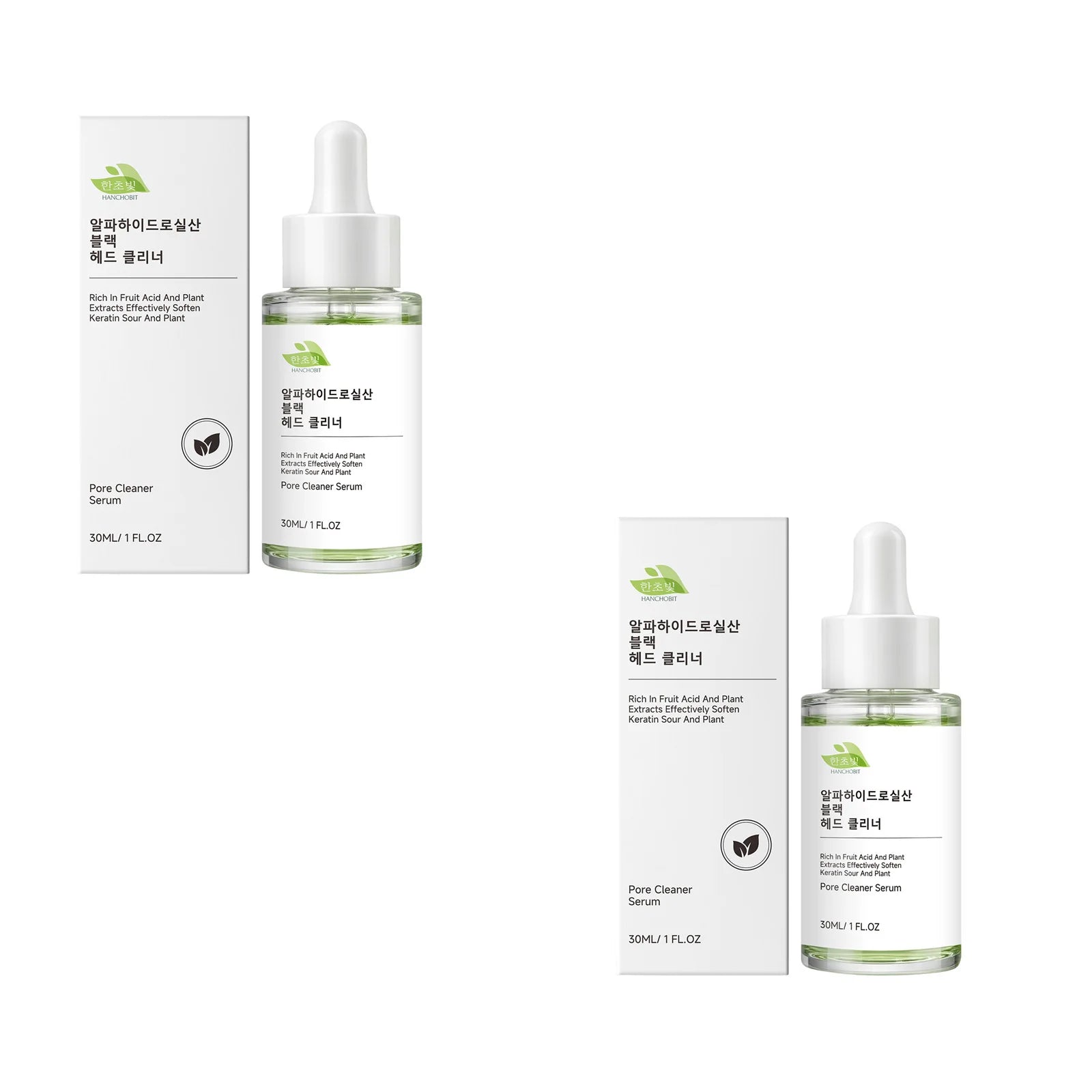 Hanchobit Pore Cleaner Serum Long Lasting Nourishment Improve Rough Skin Product Lightweight Moisturizier Pore Care Essence 30ml Qme 2 X 30ml Boxed