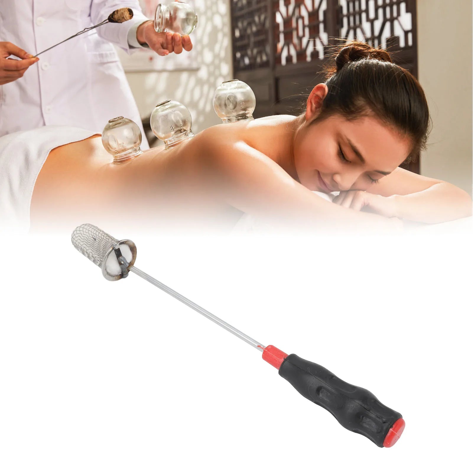 Cupping Stick Cupping Stick Stainless Steel Portable Anti Scalding Cupping Ignition Rod for Salon Massage SPA Qme