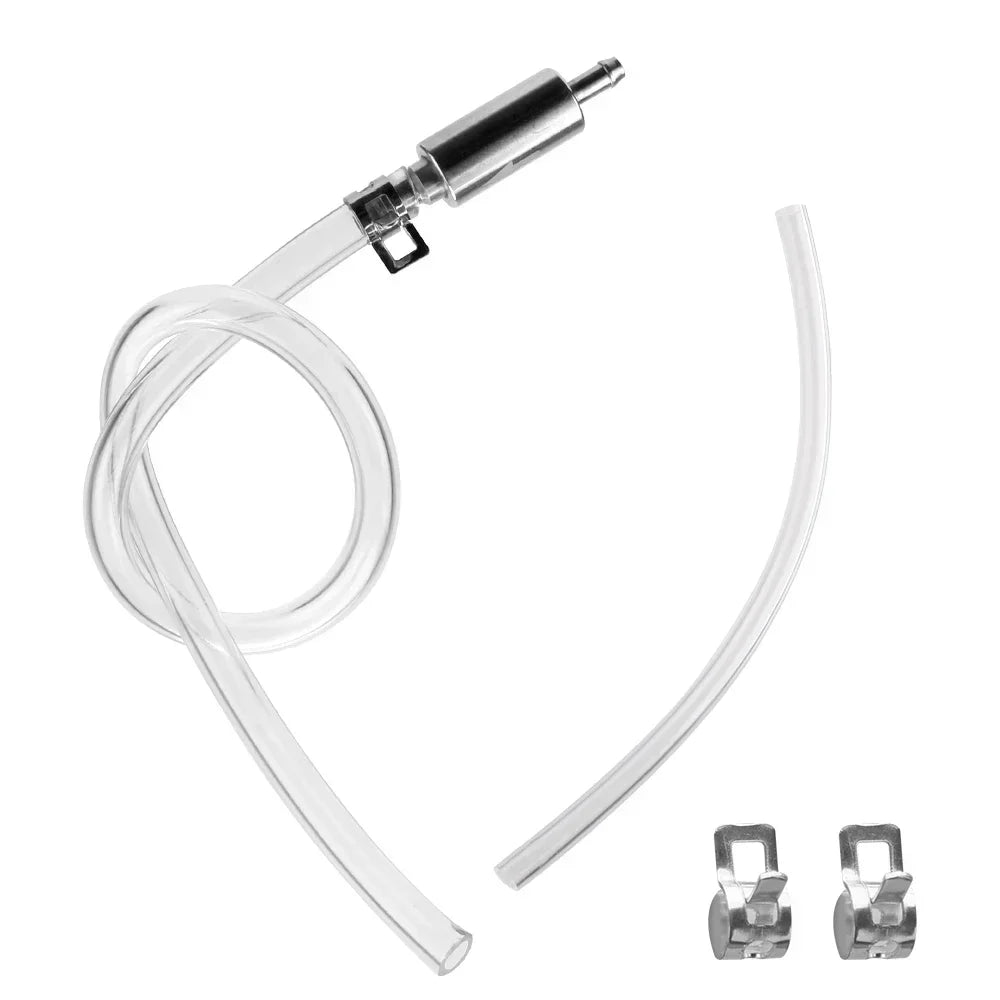 Car Motorcycle Brake Bleeding Oil Change Pump Tool Bleeder Fluid Hose Hydraulic Clutch Valve Tube Set Pit Dirt Bike Accessories Qme WHITE