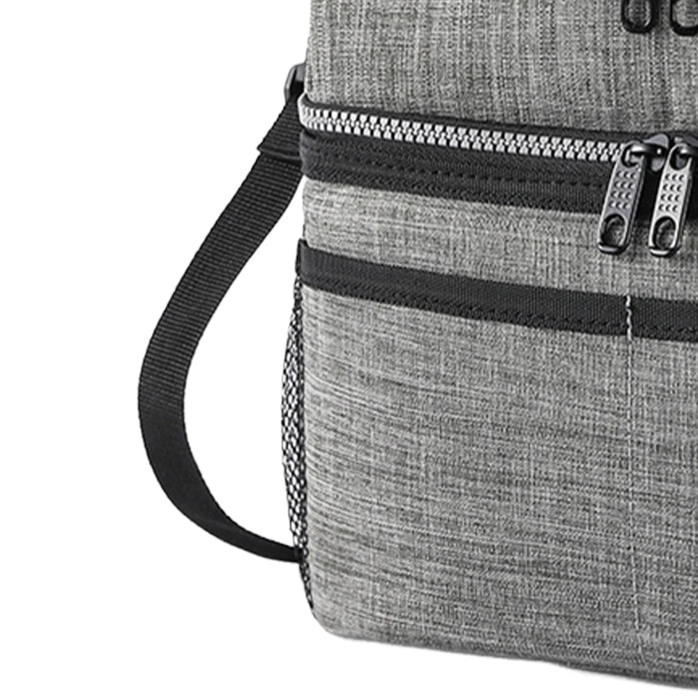 Lunch Box Double Deck Outdoor Picnic Bag Portable Thermal Lunch Bag for Work Outdoor Beach Trips Qme