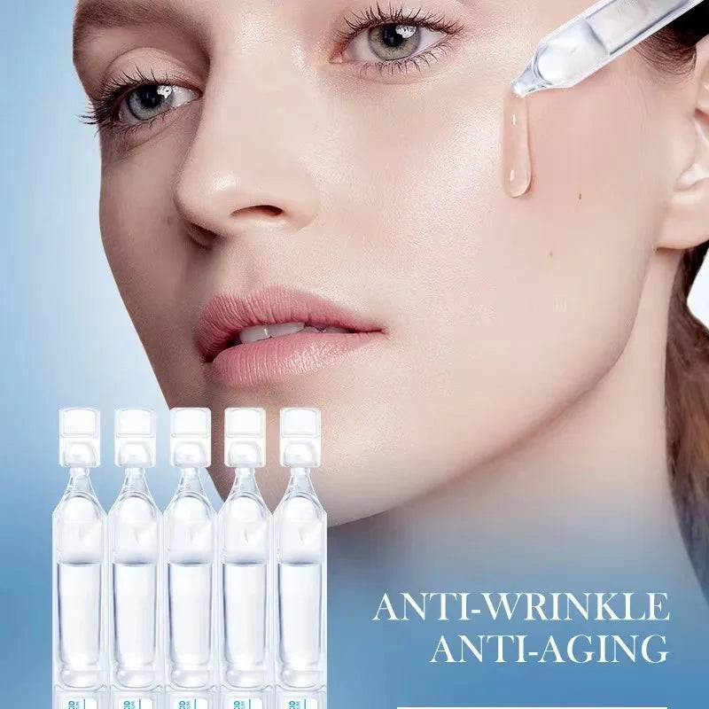 Hyaluronic Acid Face Serum Anti-Aging Deep Nourishment Fullerene Collagen Wrinkle Essence Whitening Lifting Skin Care Qme