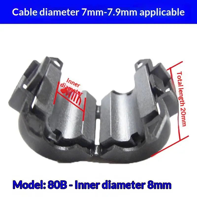 5 Ring Wiring Cable Clamp Tools 3 5- Toroidal Core Ferrite Bead Clip Qme 8mm 5pcs