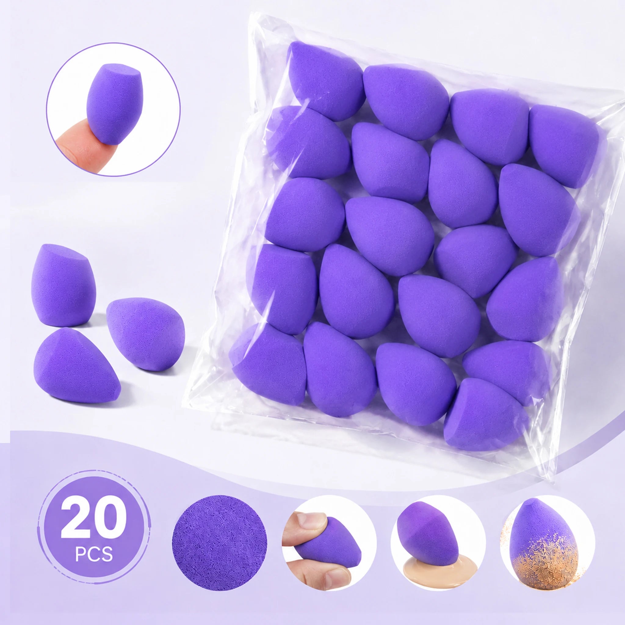 Makeup Sponge Blenders Mini Multi-functional Sponges Liquid Cream Qme