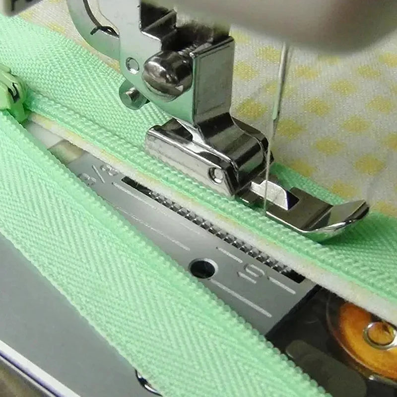 Zipper Sewing Machine Presser Foot Left Right Narrow Compatible Low Qme