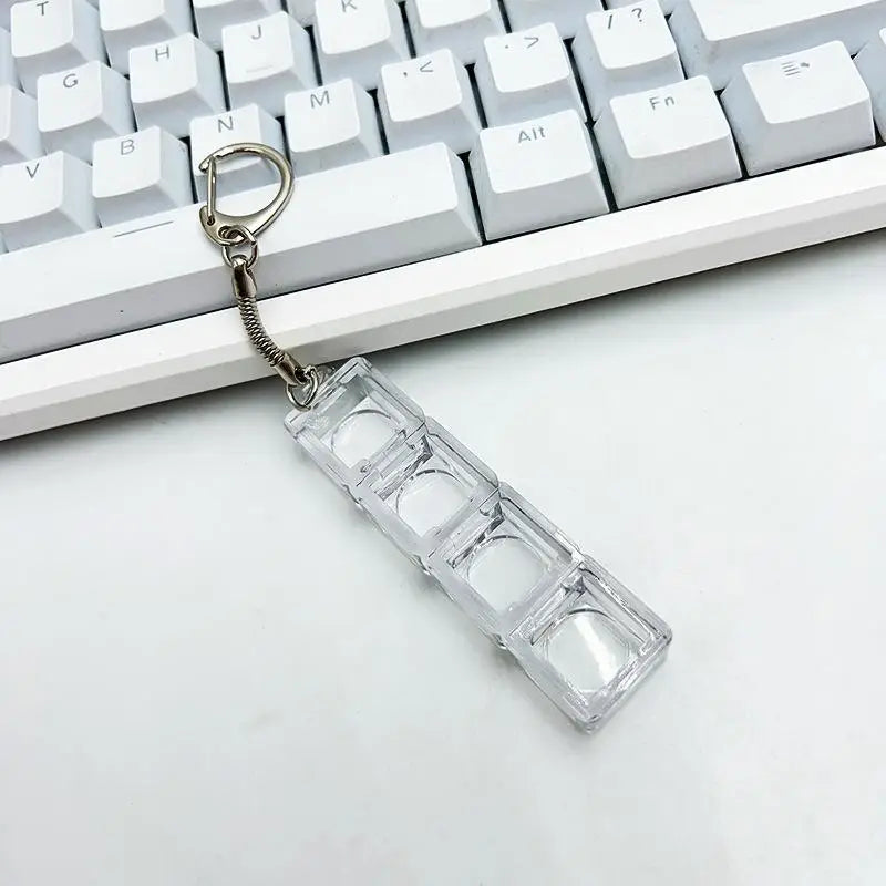 Mechanical Keyboard Switch Tester 6 Key DIY Keychain Sampler Gaming Qme A2