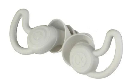 3 Layer Soft Silicone Tapered Ear Plugs for Sleep, Noise Reduction, Sound Insulation and Ear Film Protection, 2Pcs Qme Star shaped white