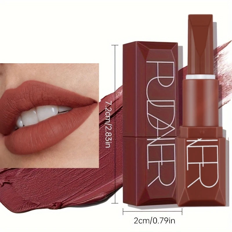 Velvet Lipstick Duo Creamy Smooth Application Pigment Long Lasting Qme